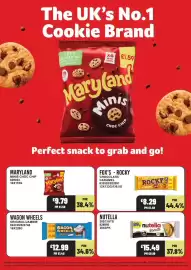 Bestway leaflet week 37 Page 12: Maryland minis choc chip €9,79, Fox's rocky chocolate caramel €8,29