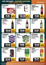 Bestway leaflet week 37 Page 3: Strongbow dark fruit cider €27,49, Cruzcampo bottles €8,39