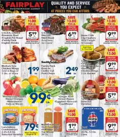 Fairplay weekly ad week 37 Page 1: U.S.D.A. Choice Skin Off Skirt Steak Arrachera Sin Cuero €6,99, Pepsi Products €9,99
