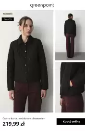 Greenpoint gazetka tydzień 37 Strona 8: Czarna kurta z ozdobnym pikowaniem Greenpoint €219,99