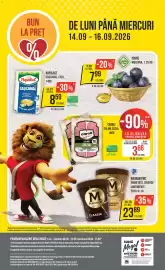 Catalog Mega Image săptămâna 37 Pagină 24: Grădina Mega Prune €7,99, Napolact cașcaval, felii €8,59