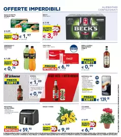 Volantino Esselunga Pagina 10: Coca Cola €6,99, Birra 4 Luppoli non filtrata Poretti €0,99