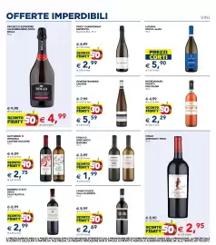 Volantino Esselunga Pagina 11: Gewürztraminer Lagaria €5,59, Prosecco superiore Valdobbiadene DOCG Bolla €4,99