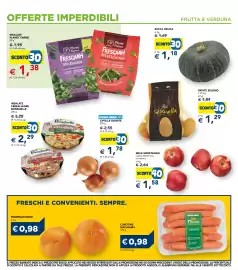 Volantino Esselunga Pagina 12: Carotine Naturama €0,98, Zucca Delica €1,18