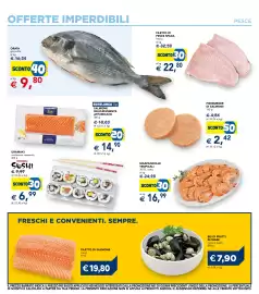 Volantino Esselunga Pagina 13: Orata già pulita €9,80, Mazzancolle tropicali €16,99