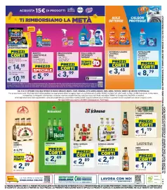 Volantino Esselunga Pagina 23: Anticalcare lavatrice Calgon €8,79, Detersivo liquido lavatrice Sole €3,45