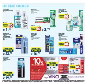 Volantino Esselunga | Cura e Bellezza Pagina 11: Sulla linea igiene orale Oral-B, Collutorio Pasta del Capitano €1,59
