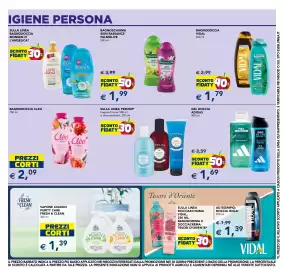 Volantino Esselunga | Cura e Bellezza Pagina 13: Gel doccia Adidas €1,69, Bagnodoccia Bionsen o L'Angelica