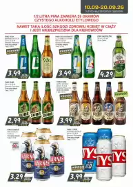 Słoneczko gazetka Strona 11: Piwo Żubr €2,99, Piwo Lech Hydrate Liczi, Mango-Cytryna €3,49