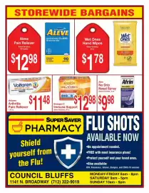 Super Saver weekly ad Page 2: Voltaren Arthritis Pain Reliever €11,48, Emergen-C Immune Support €12,98