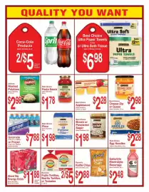 Super Saver weekly ad Page 4: Gatorade or Propel €7,88, Rachel's Kettle Chips €2,88