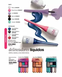 Catálogo Avon Página 17: Celeste - delineador líquido (184833, 184838, 184835, 184839) €14.990,00