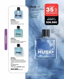 Catálogo Avon Página 55: Avon - musk air €36.990,00, Avon - musk freeze eau de parfum spray €41.990,00