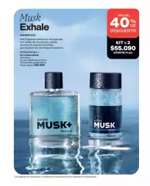 Catálogo Avon Página 56: Avon - musk exhale eau de toilette spray €55.090,00