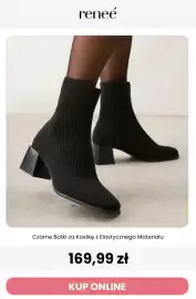 Renee magazyn tydzień 37 Strona 5: Czarne botki za kostkę z elastycznego materiału Renee €169,99