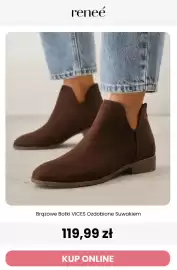 Renee magazyn tydzień 37 Strona 7: Brązowe botki Vices ozdobione suwakiem €119,99