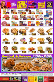 Encarte Muffato Página 8: Hambúrguer Bovino Perdigão na Brasa Sabores Pacote €6,99, Marmitex super muffato €15,90