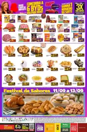 Encarte Muffato Página 8: Hambúrguer Bovino Perdigão na Brasa Sabores Pacote €6,99, Marmitex super muffato €15,90