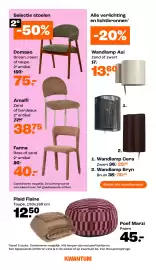 Kwantum folder Pagina 10: Plaid Flaine €12,50, Domaso stoel €75,00