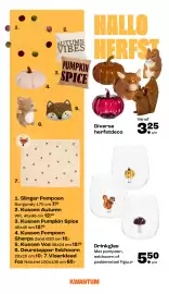 Kwantum folder Pagina 12: Drinkglas €5,50, Diverse herfstdeco €3,25