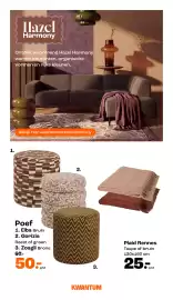 Kwantum folder Pagina 2: Poef €50,00, Plaid Rennes €25,00
