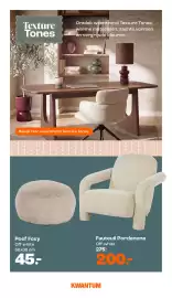 Kwantum folder Pagina 8: Poef Foxy €45,00, Fauteuil Pordenone €200,00