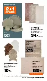 Kwantum folder Pagina 9: Vloerkleed Furdilly €10,00, Servies rosalie