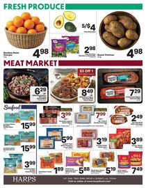 Harp's Market weekly ad week 37 Page 4: On cor chicken patties €5,19, Carolina Pride Select Ham €19,00