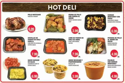 Carnicerias Jimenez weekly ad Page 1: Baked Boneless Chicken Breast €4,99, Scrambled Eggs In Pepper Sauce €6,99