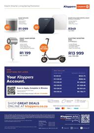 Kloppers catalogue Page 2: Electric Scooter Pro €13.999,00, IONIC HAIR DRYER H500 €1.199,00