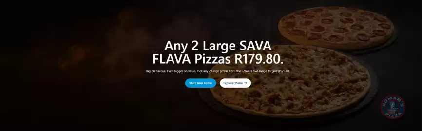 Roman's Pizza catalogue Page 1