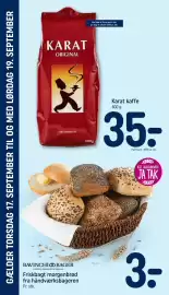REMA 1000 tilbudsavis uge 38 Side 26: Karat kaffe €35,00, Friskbagt morgenbrød fra håndværksbageren €3,00