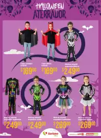 Folleto Soriana Híper Página 18: Capa vampiro infantil €169,00, Disfraz infantil esqueleto multicolor €249,00
