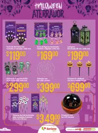 Folleto Soriana Híper Página 24: Halloween 10 momias con luz led 10 lápidas con luz led €169,00, Lámpara iluminada €199,00