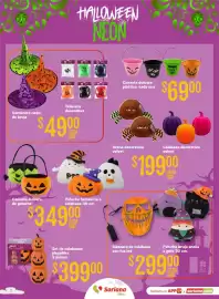 Folleto Soriana Híper Página 7: Canasta dulcera plástica €6.900,00, Set de calabazas plegables €399,00