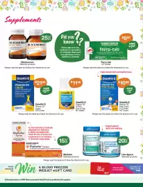 Pharmacy Best Buys catalogue Page 3: Ferro-tab 60 Tablets €8,99, OsteVit-D Vitamin D3 Liquid 250 Doses €21,49