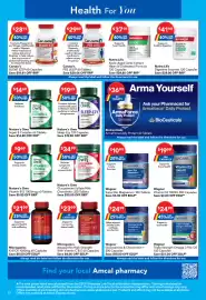 Amcal Pharmacies catalogue Page 11: Caruso’s BLOAT EZE 60 Capsules €28,19, Caruso’s PEE LESS 60 Tablets €29,89