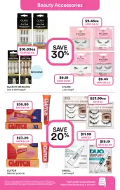 Priceline catalogue Page 17: Glam by Manicare Pre-Glued Cluster Lash Espresso Brown 3 Sets €16,09