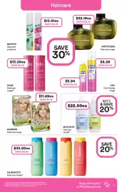 Priceline catalogue Page 19: Batiste Original Dry Shampoo €13,51, Antipodes Manuka + Orange Volume & Shine Shampoo €32,19