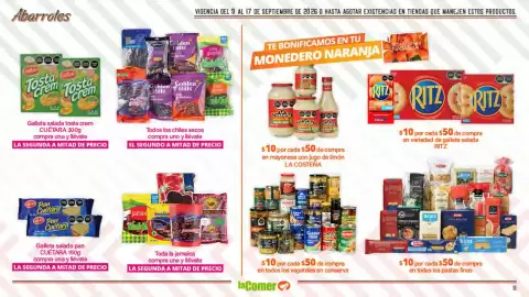 Folleto La Comer Página 11: Vegetales en conserva €10,00, La costeña - mayonesa con jugo de limón €10,00