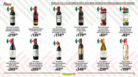 Folleto La Comer Página 15: L.a. cetto - vino tinto petit syrah €205,00