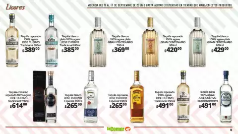 Folleto La Comer Página 16: Jose cuervo - tradicional €385,00