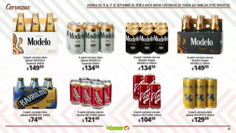 Folleto La Comer Página 22: Vienna VICTORIA €121,00, Barrilito cerveza clara pilsner €74,00