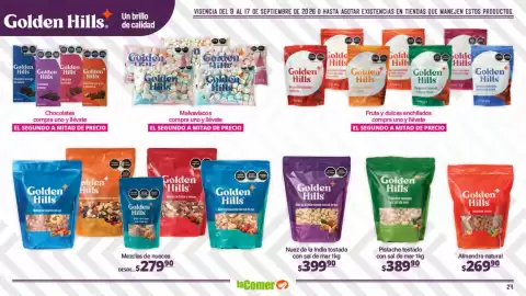 Folleto La Comer Página 24: Golden Hills Pistache tostado con sal de mar €389,90