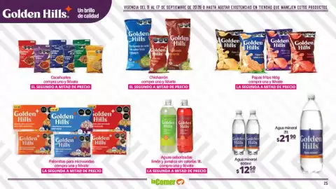 Folleto La Comer Página 25: Golden Hills Agua mineral €21,90, Golden Hills Agua mineral €12,50