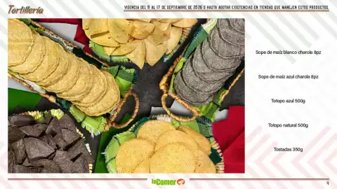 Folleto La Comer Página 4: Blue corn tortillas €3,49