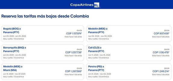 Catálogo Copa Airlines Página 4