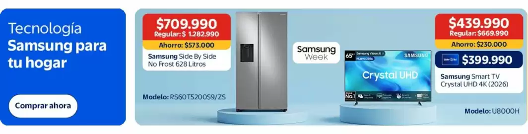 Catálogo Lider Página 3: Samsung - smart tv crystal uhd 4k 202 €439.990,00