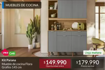 Catálogo Constructor Sodimac Página 5: Mueble de cocina flora grafito €149.990,00