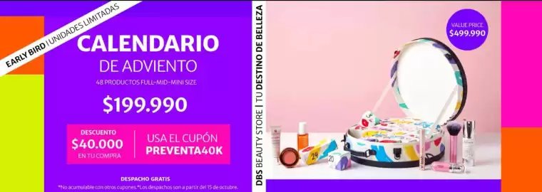 Catálogo DBS Página 1: Calendario de adviento €199.990,00